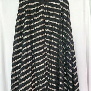 ALFANI Metallic Midi Skirt  NWT Size 8